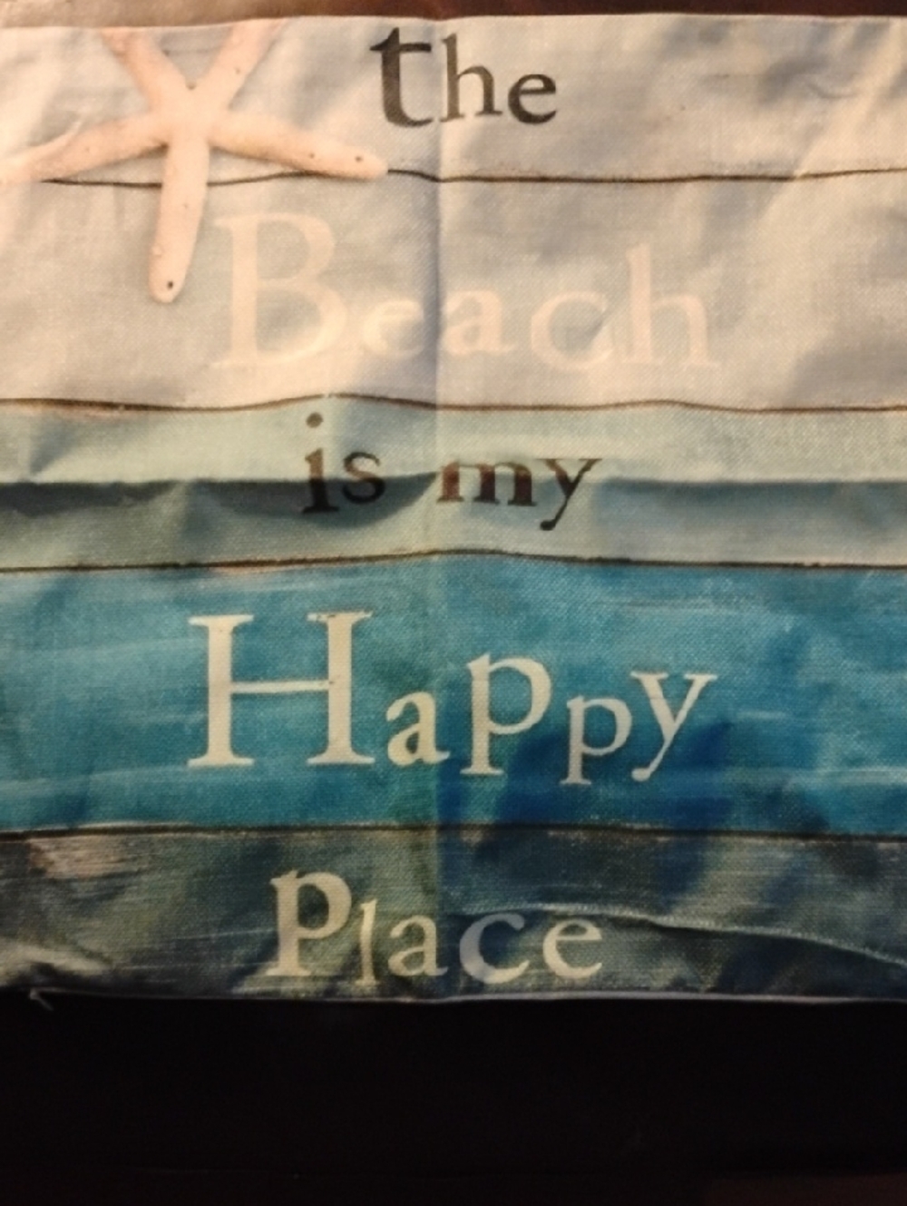 Decorative Pillow Cover With Beach Theme